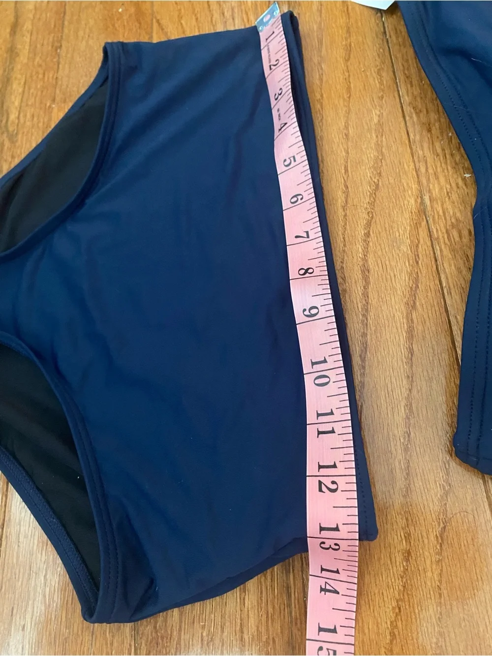 LOFT Beach NWT Navy Ruffle High Waist Bikini Set Size S Two Piece Swimwear - Picture 7 of 11